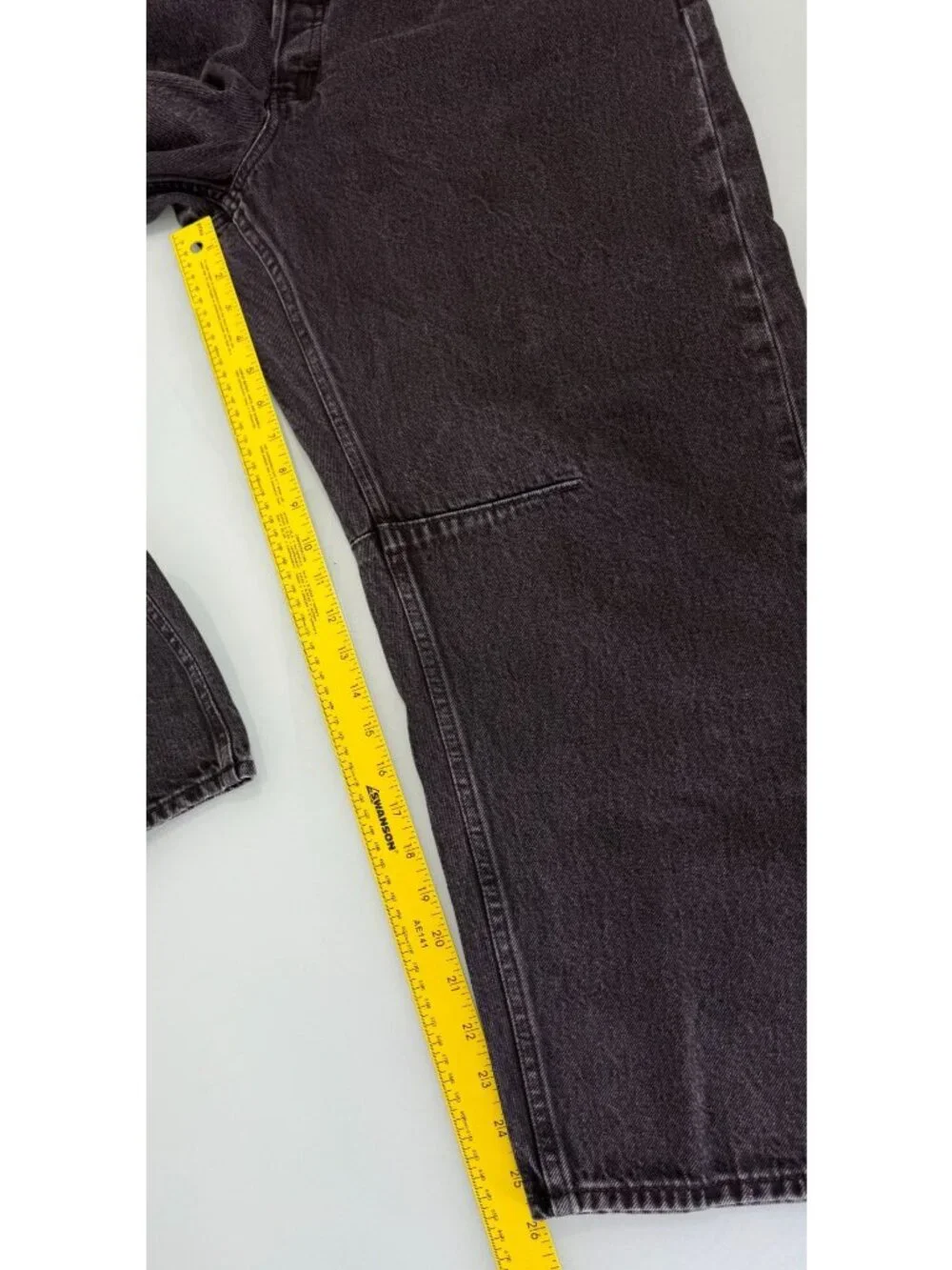 Madewell The Darted Barrel Leg Jeans Women's 31 Button Fly Black Denim High Rise - Picture 8 of 10